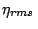 $\ensuremath{\eta_{rms}}\,$