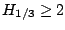 $H_{1/3}\ge 2$