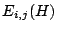 $E_{i,j}(H)$