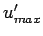 \ensuremath {u_{max}^\prime }