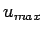 \ensuremath {u_{max}}