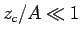 $z_c/A \ll 1$